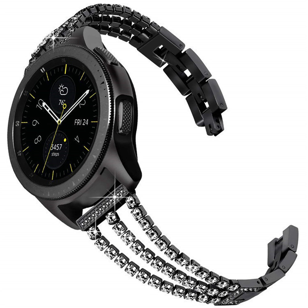For Samsung Galaxy Watch3 45mm Gear S3 Frontier Gear S3 Classic Huawei Watch GT3 Pro 3 Chains Rhinestones Decor Metal Band 22mm Universal Watch Strap For Samsung Galaxy Watch3 45mm Gear S3 Frontier Gear S3 Classic Huawei Watch GT3 Pro 3 Chains Rhinestones Decor Metal Band 22mm Universal Watch Strap